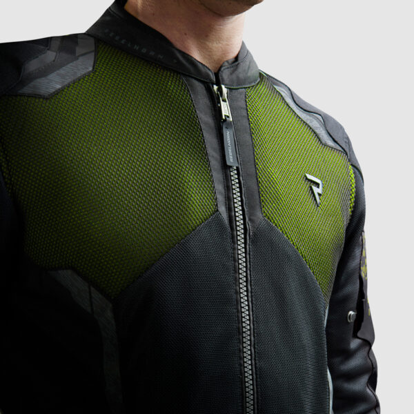 Kurtka tekstylna REBELHORN JAX BLACK/FLUO YELLOW - obrazek 4
