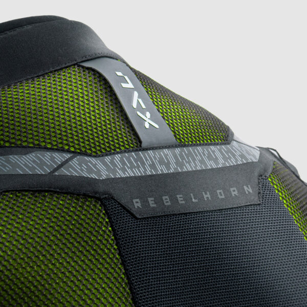 Kurtka tekstylna REBELHORN JAX BLACK/FLUO YELLOW - obrazek 14