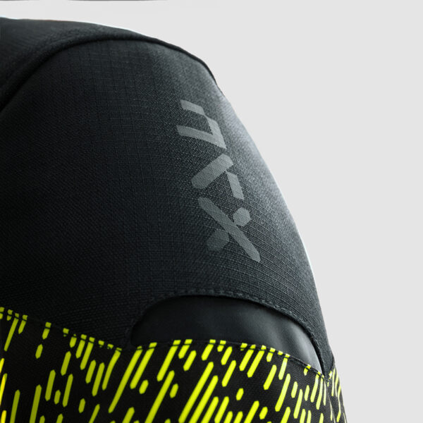 Kurtka tekstylna REBELHORN JAX BLACK/FLUO YELLOW - obrazek 15