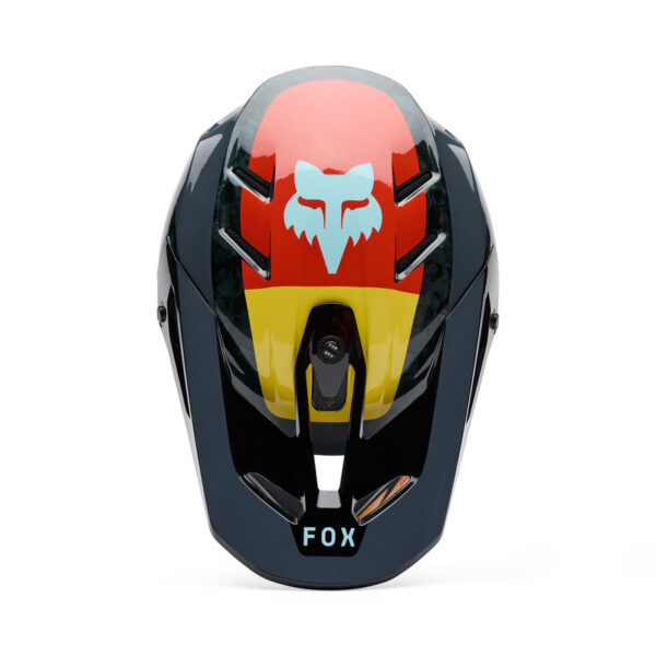 Kask FOX V3 RS GRID BLACK/ORANGE - obrazek 4