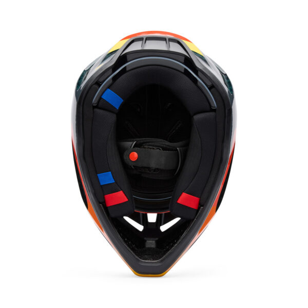 Kask FOX V3 RS GRID BLACK/ORANGE - obrazek 5