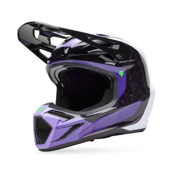 Kask FOX V3 RS GRID BLACK/PURPLE - obrazek 7