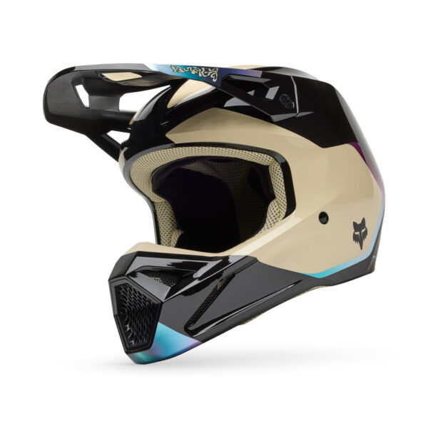 Kask FOX V1 HELLO FUTURE BLACK - obrazek 3