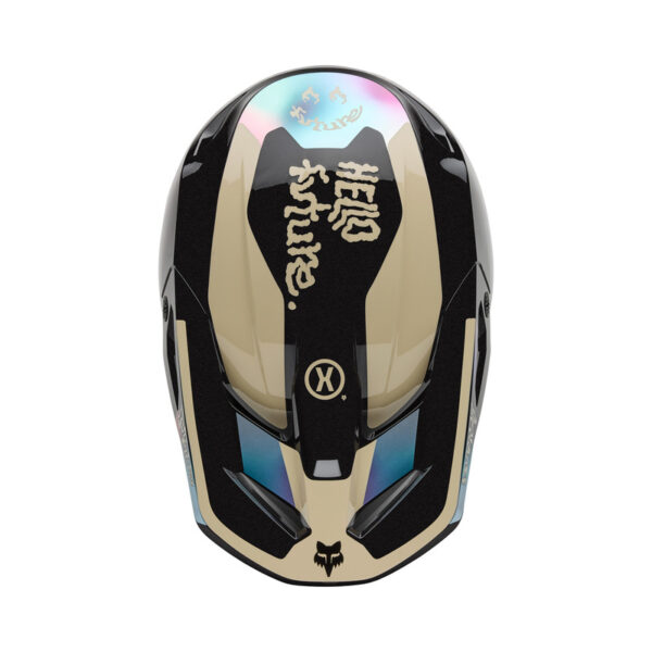 Kask FOX V1 HELLO FUTURE BLACK - obrazek 5