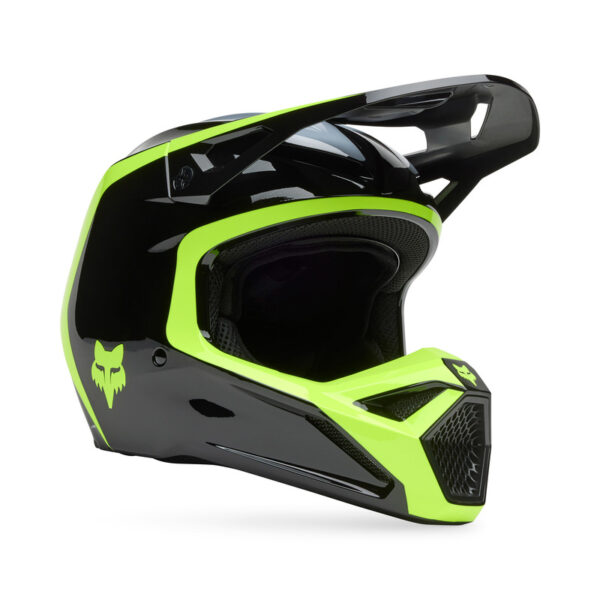Kask FOX V1 FLOW BLACK/YELLOW - obrazek 2