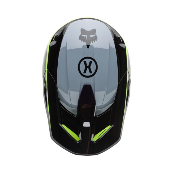 Kask FOX V1 FLOW BLACK/YELLOW - obrazek 4