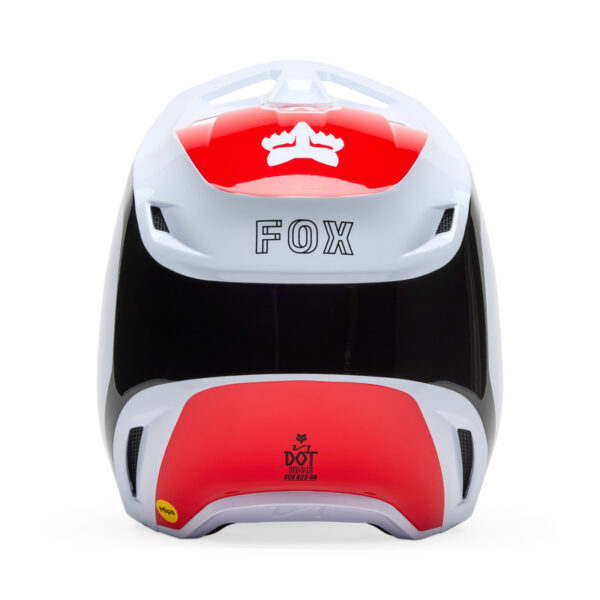 Kask FOX V1 FLOW WHITE/RED - obrazek 4