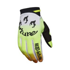 Rękawice FOX 180 HELLO FUTURE WHITE/YELLOW