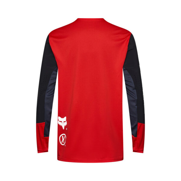 Koszulka rowerowa z długim rękawem FOX DEFEND ELEVATED FLUO RED - obrazek 2