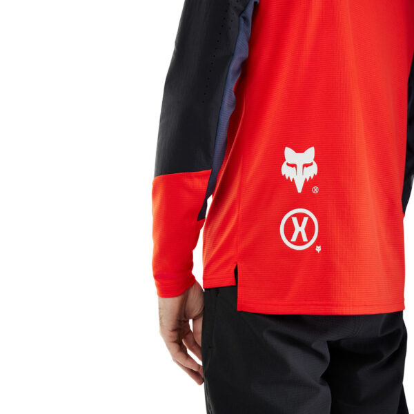 Koszulka rowerowa z długim rękawem FOX DEFEND ELEVATED FLUO RED - obrazek 6