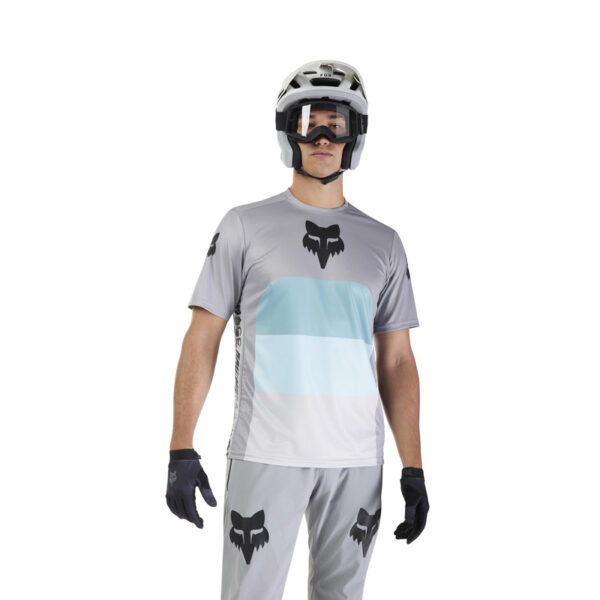 Koszulka rowerowa FOX RANGER GRID STEEL GREY - obrazek 3