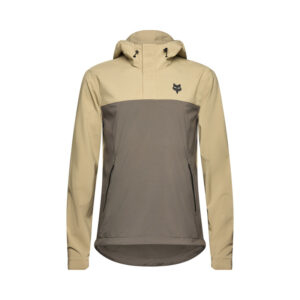 Bluza rowerowa z kapturem FOX RANGER WIND PULLOVER SAND