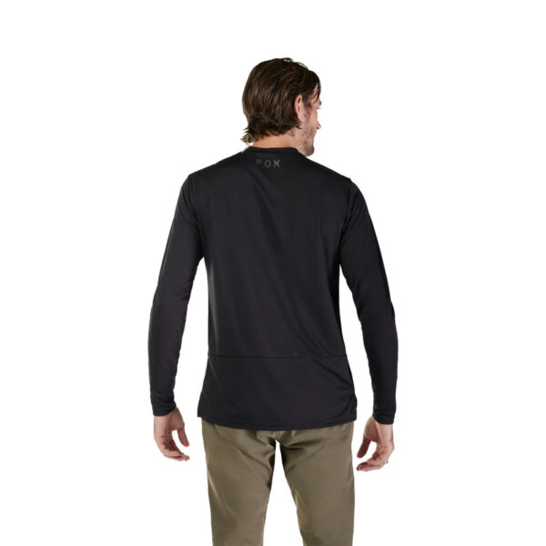 Koszulka rowerowa z długim rękawem FOX RANGER HEAD BLACK - obrazek 4