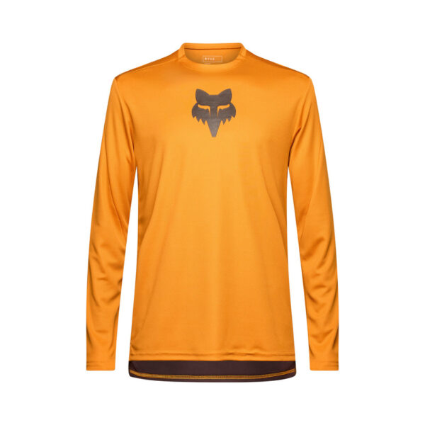 Koszulka rowerowa z długim rękawem FOX RANGER HEAD CARAMEL