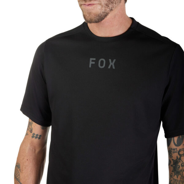 Koszulka rowerowa FOX RANGER WORDMARK BLACK - obrazek 5