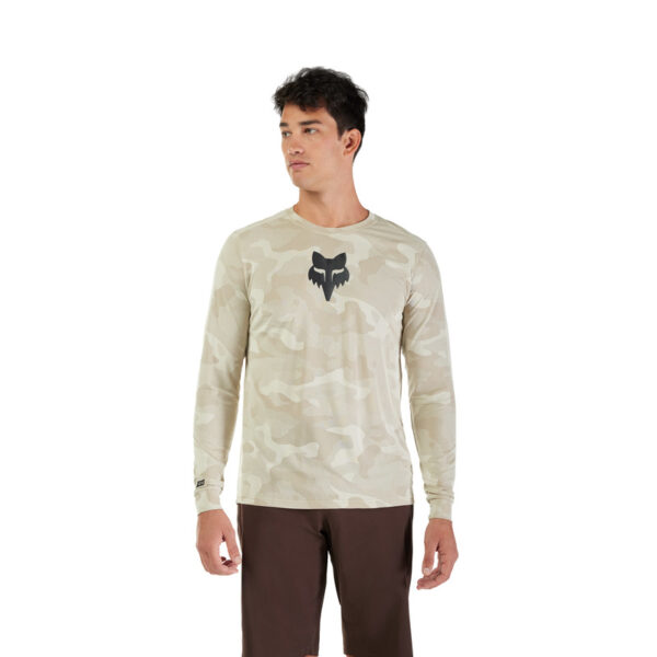 Koszulka rowerowa z długim rękawem FOX RANGER TRU DRI CREAM - obrazek 3