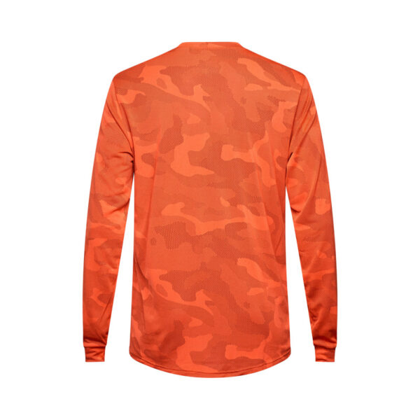 Koszulka rowerowa z długim rękawem FOX RANGER TRU DRI BLOOD ORANGE - obrazek 2
