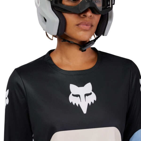 Koszulka rowerowa z długim rękawem FOX LADY RANGER GRID BLACK - obrazek 5