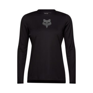 Koszulka rowerowa z długim rękawem FOX LADY RANGER HEAD BLACK