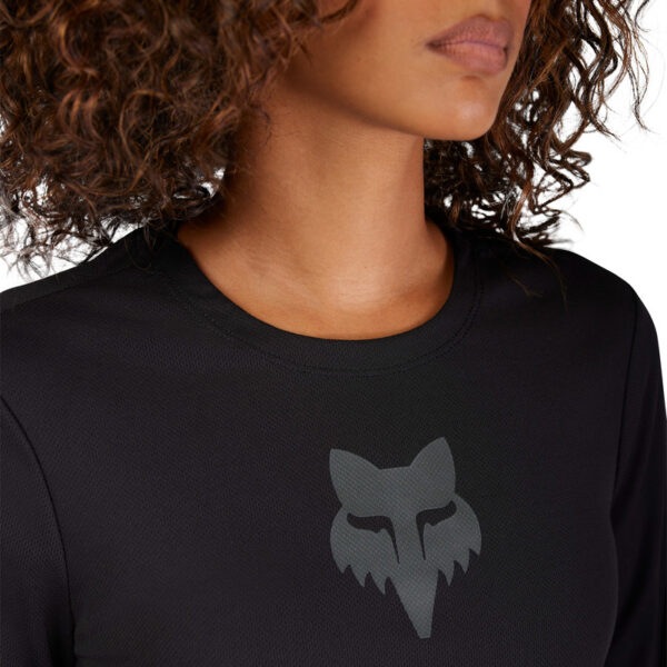Koszulka rowerowa z długim rękawem FOX LADY RANGER HEAD BLACK - obrazek 5