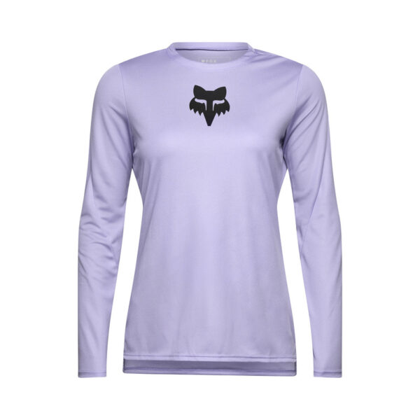 Koszulka rowerowa z długim rękawem FOX LADY RANGER HEAD LILAC