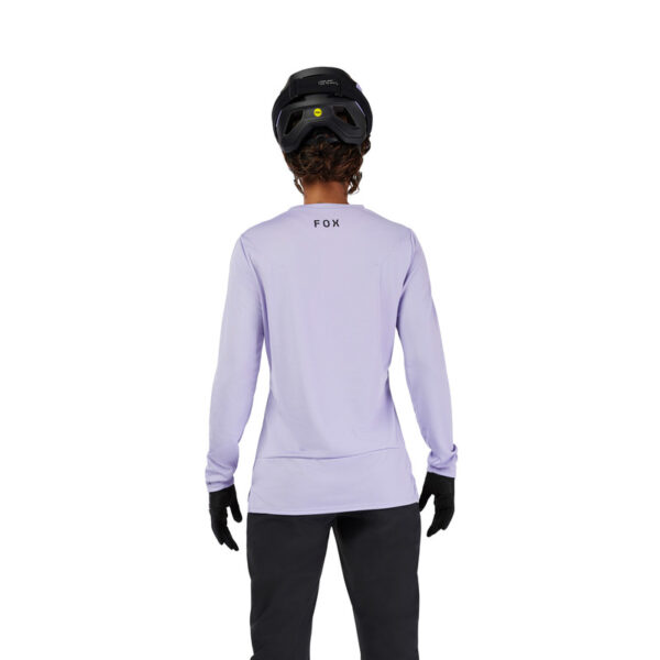 Koszulka rowerowa z długim rękawem FOX LADY RANGER HEAD LILAC - obrazek 4