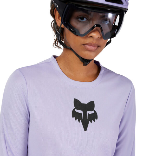 Koszulka rowerowa z długim rękawem FOX LADY RANGER HEAD LILAC - obrazek 5