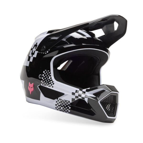 Kask rowerowy FOX JUNIOR RAMPAGE DIGI IMG BLACK/WHITE - obrazek 2