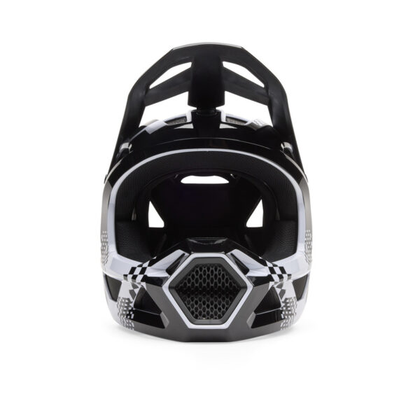 Kask rowerowy FOX JUNIOR RAMPAGE DIGI IMG BLACK/WHITE - obrazek 3