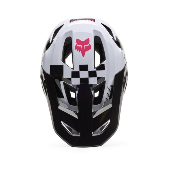 Kask rowerowy FOX JUNIOR RAMPAGE DIGI IMG BLACK/WHITE - obrazek 4