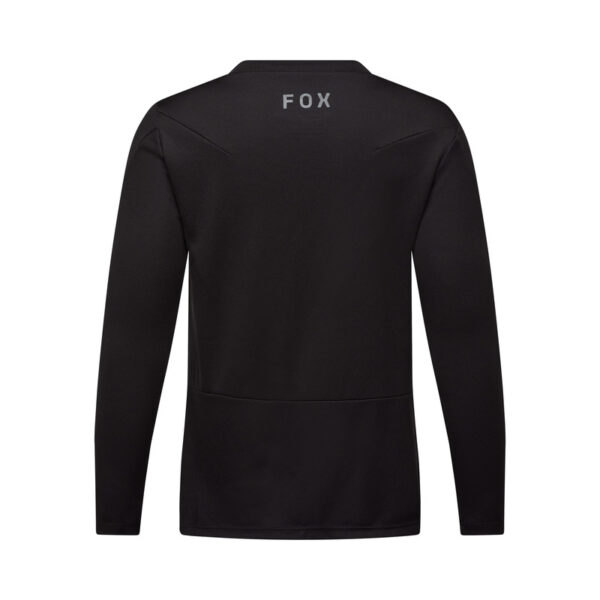 Koszulka rowerowa z długim rękawem FOX JUNIOR RANGER HEAD BLACK - obrazek 2