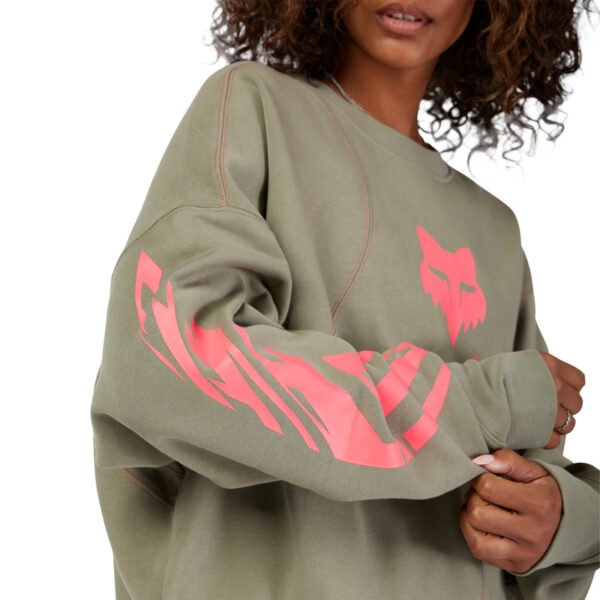 Bluza FOX LADY CREW ELEVATED OVERSIZED ADOBE - obrazek 6