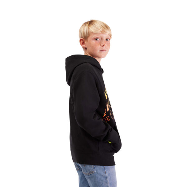 Bluza z kapturem FOX JUNIOR ELEVATED FLEECE PO BLACK - obrazek 5