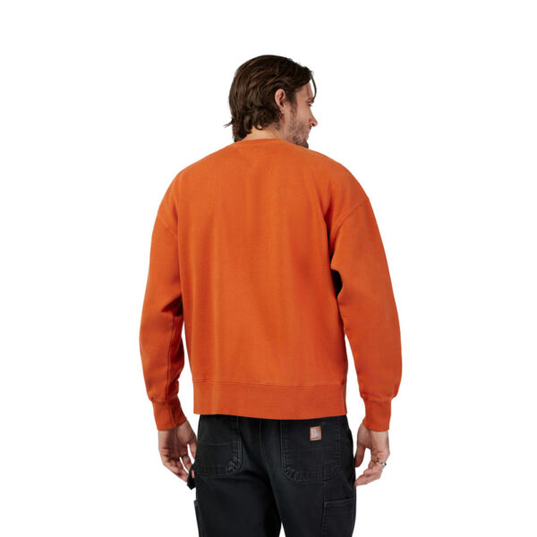 Bluza FOX WORDMARK OVERSIZED FLEECE CREW COGNAC - obrazek 4