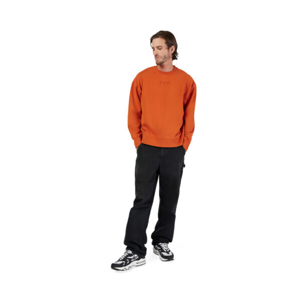 Bluza FOX WORDMARK OVERSIZED FLEECE CREW COGNAC - obrazek 5