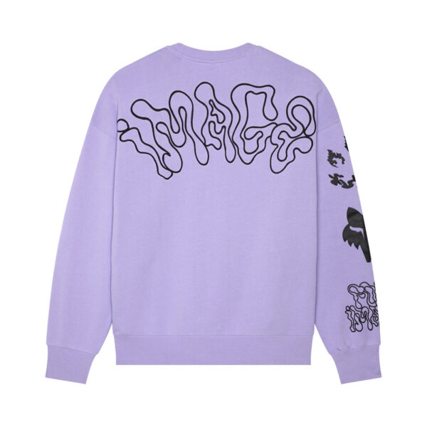 Bluza FOX HELLO FUTURE OVERSIZED CREW LILAC - obrazek 2