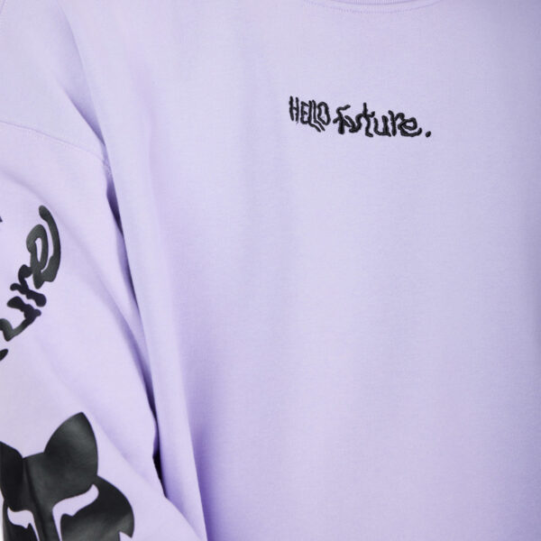 Bluza FOX HELLO FUTURE OVERSIZED CREW LILAC - obrazek 6