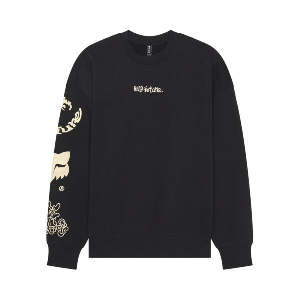 Bluza FOX HELLO FUTURE OVERSIZED CREW BLACK