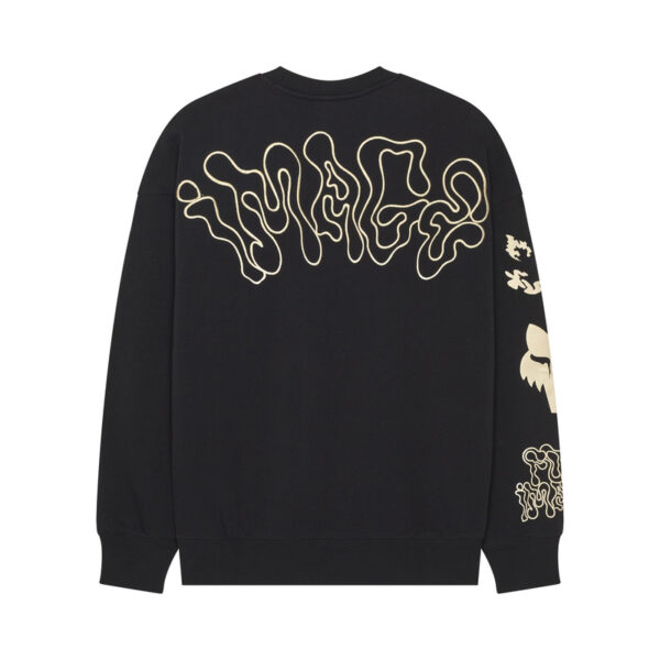 Bluza FOX HELLO FUTURE OVERSIZED CREW BLACK - obrazek 2