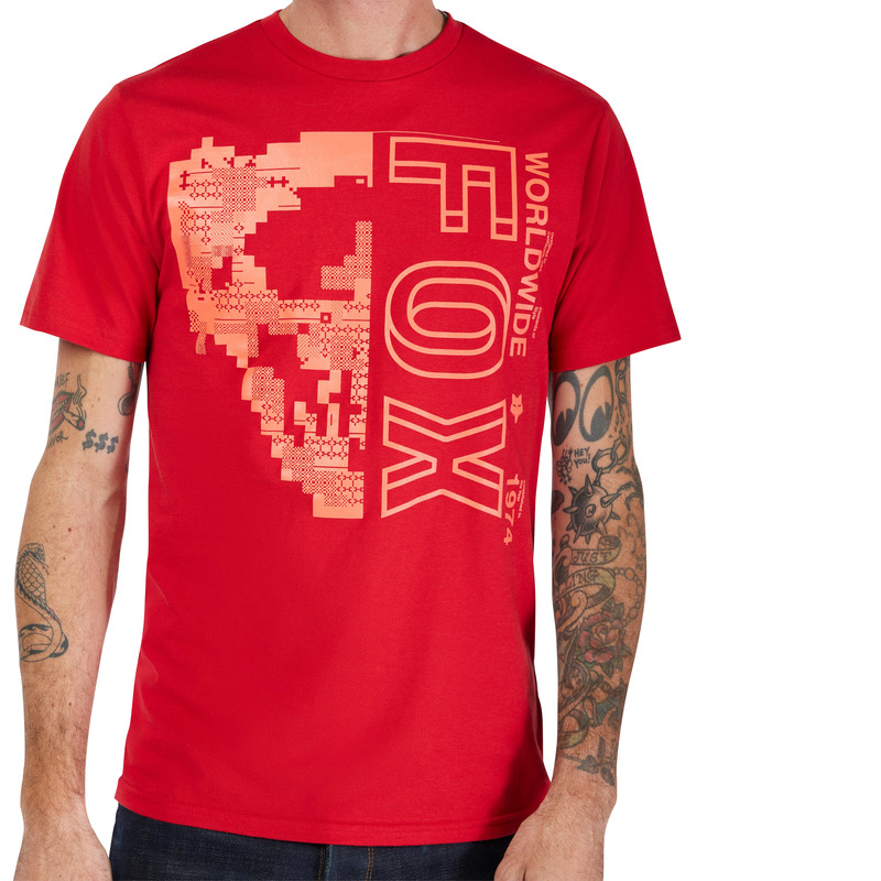 T-shirt FOX IMAGE SKULL PREM CARDINAL - obrazek 9