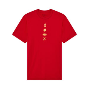 T-shirt FOX CHECKERED PREM CARDINAL