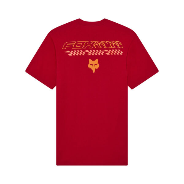 T-shirt FOX CHECKERED PREM CARDINAL - obrazek 2