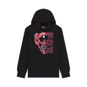 Bluza z kapturem FOX JUNIOR IMAGE SKULL FLEECE PO BLACK