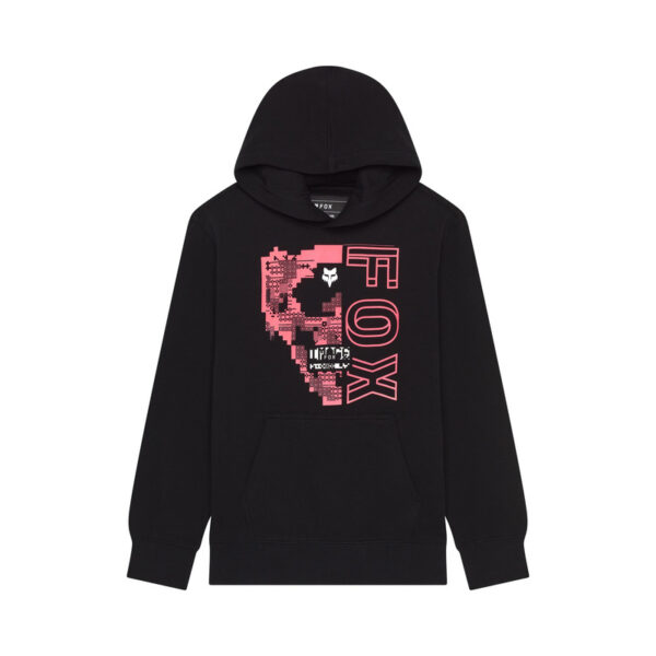 Bluza z kapturem FOX JUNIOR IMAGE SKULL FLEECE PO BLACK