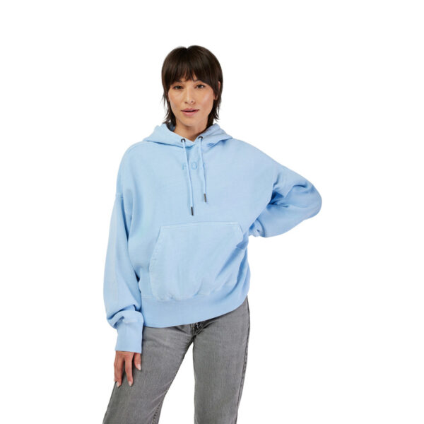 Bluza z kapturem FOX LADY WORDMARK OVERSIZED CASHMERE BLUE - obrazek 3
