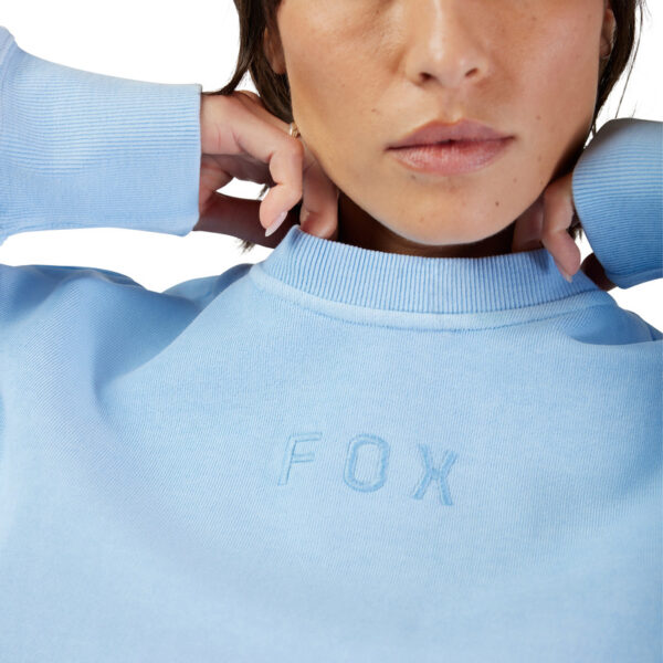 Bluza FOX LADY WORDMARK OVERSIZED FLEECE CREW CASHMERE BLUE - obrazek 5