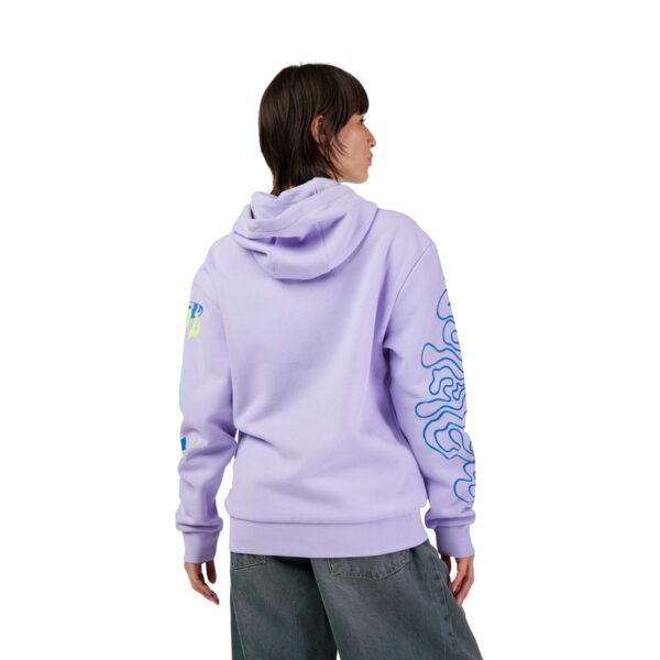 Bluza z kapturem FOX LADY HELLO FUTURE FLEECE PO LILAC - obrazek 4