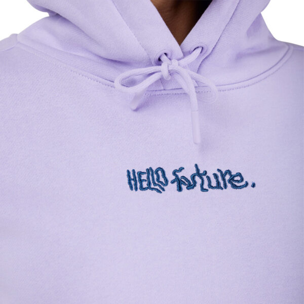 Bluza z kapturem FOX LADY HELLO FUTURE FLEECE PO LILAC - obrazek 5