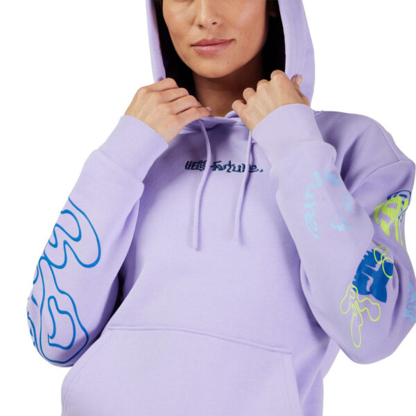 Bluza z kapturem FOX LADY HELLO FUTURE FLEECE PO LILAC - obrazek 7