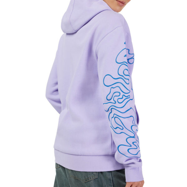Bluza z kapturem FOX LADY HELLO FUTURE FLEECE PO LILAC - obrazek 8
